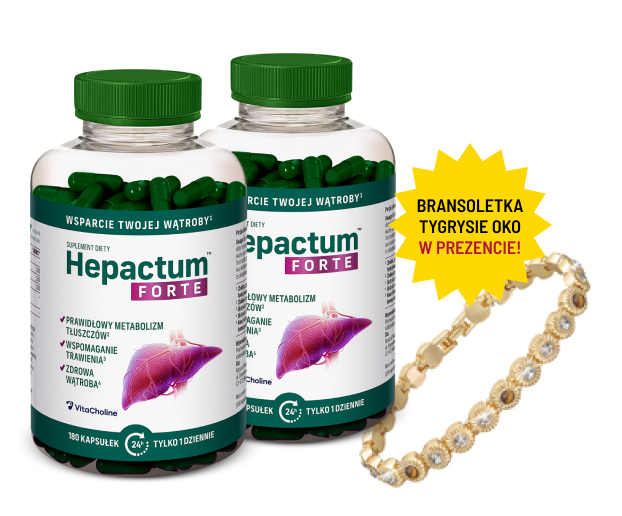 Natural Pharmaceuticals Hepactum™ Forte Prezent Bransoletka Tygrysie Oko.